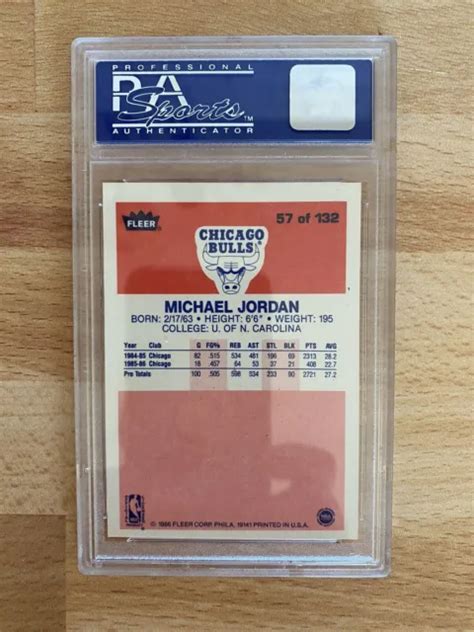 Carte Recrue Fleer Michael Jordan Rc Nm Eur