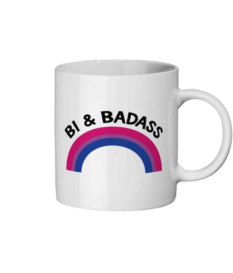 Drinkware Ceramic Mug 11 Oz Bisexual Pride T Bisexual Badass Bi