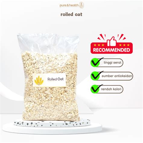 Promo Rolled Oat 1 Kg Oatmeal Gandum Utuh Original Natural Super Food