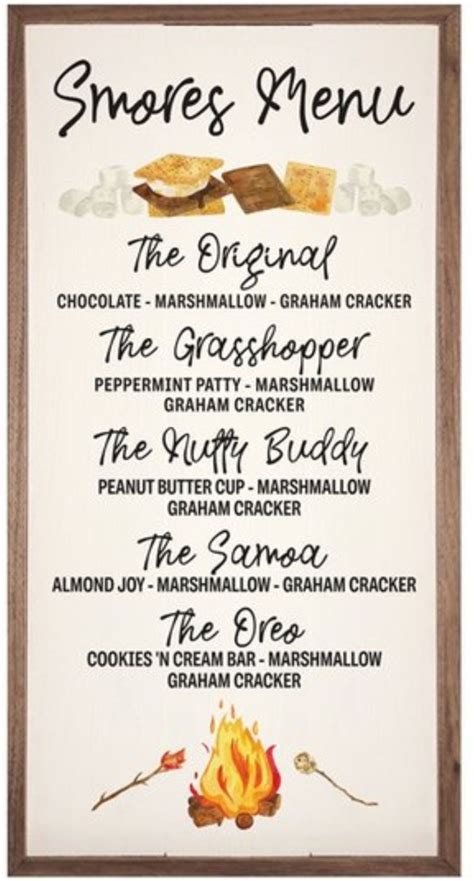 Smores Menu For A Delicious Bonfire Party