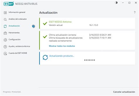 Actualizaci N Eset Nod Antivirus Ayuda En L Nea De Eset