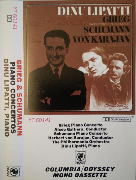 Dinu Lipatti Schumann Grieg Von Karajan Piano Concertos