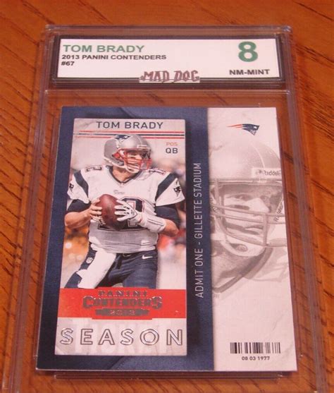 Tom Brady2013 Panini Contendersmint 8patriots Buccs Mad