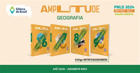 Livro Amplitude Geografia 7 Ano LIBRAIN