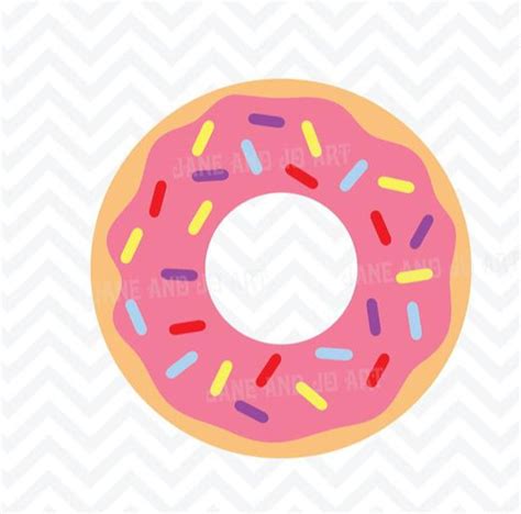 Donut Svg Don Ut SVG Circut Cut Files Silhouette Cut Files Etsy