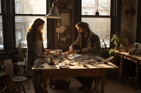 Premium Ai Image Photo Of Couple Doing A Pottery Class Valentines Day