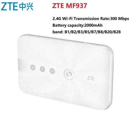 Zte Mf Mf Mobile Wifi Hotspot Mbps Pocket Hotspot G Lte