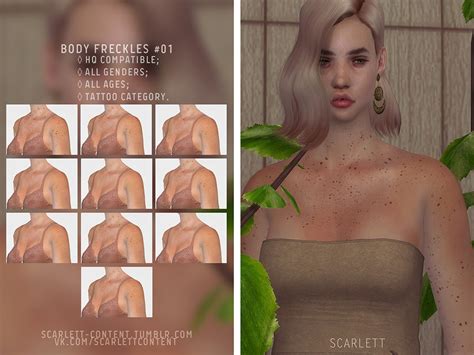 The Sims Resource Body Freckles