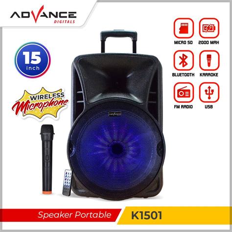 Jual Speaker Portable Advance K 1501 K 1501N 15 Bluetooth Meeting