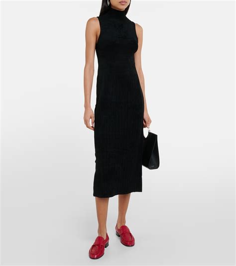 White Label Lindsey Midi Turtleneck Dress In Black Proenza Schouler