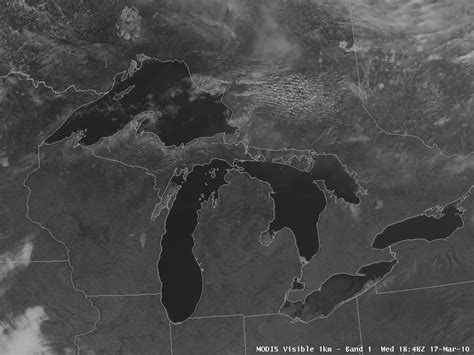 Clear Skies Over The Great Lakes Cimss Satellite Blog Cimss