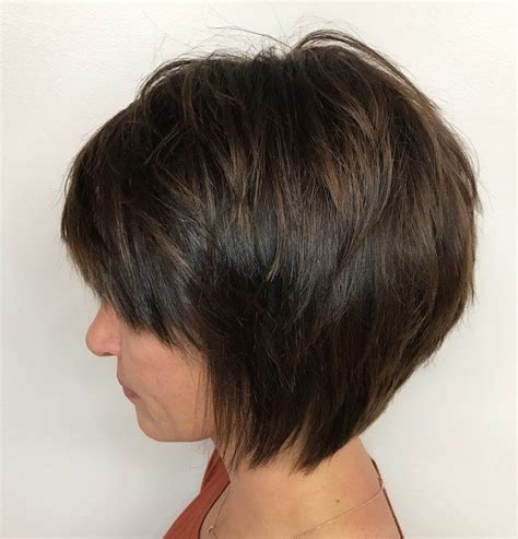 2023 Popular Rounded Tapered Bob Hairstyles With Shorter Layers