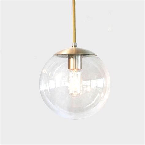 Mid Century Modern Clear 8 Globe Pendant Light The