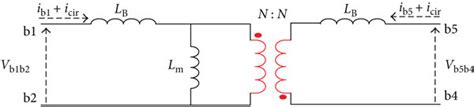 Equivalent Circuit Of The Two Winding Coupled Inductor Download Scientific Diagram