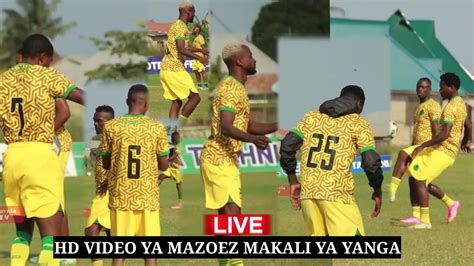 Live Hd Video Ya Mazoezi Makali Ya Yanga Skudu Awa Mpya Yao Na