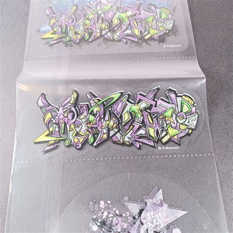 Mewtwo Pokemon Center Shibuya Graffiti Art Siegel Sticker Aus Japan F S