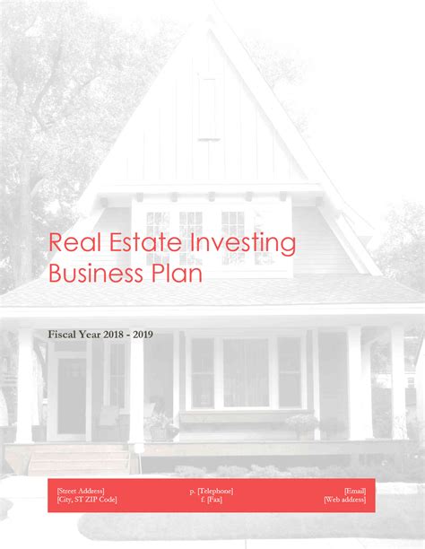 Download House Flipping Business Plan Template