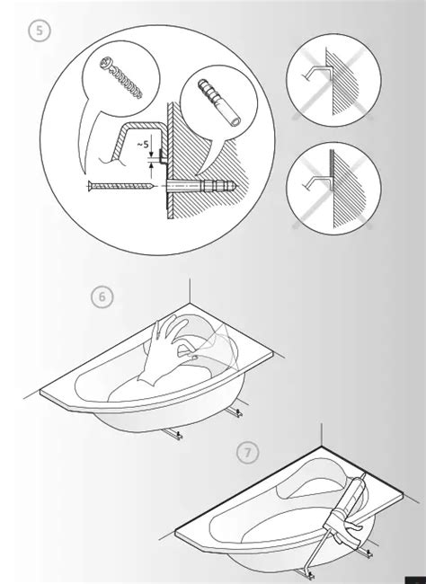 Cersanit WP VIRGO 170 W 170x75 Acrylic Bath Instruction Manual