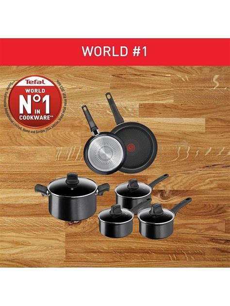 Tefal Titanium Ultra Plus Induction Non-stick 6pc Set, (Frying pan 20 ...