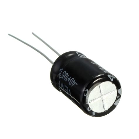 Pcs Uf V X Mm Electrolytic Capacitor Alexnld