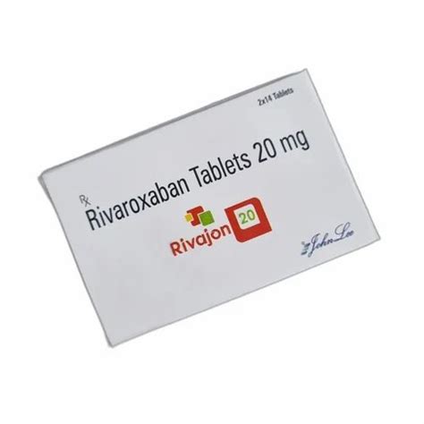 Rivaroxaban 20 Mg Tablet Rivajon 20 At Rs 540strip Pharmaceutical