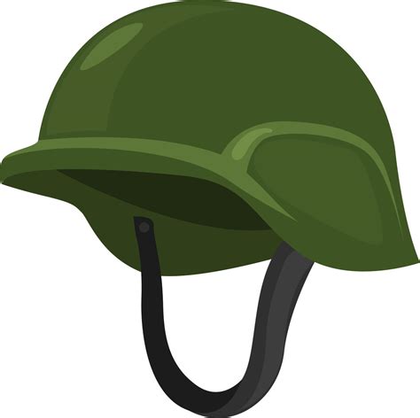 Military Helmet Illustration Vector On White Background