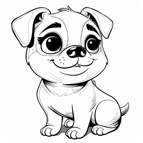 Dibujos Kawaii De Perros Para Colorear Kawaiiparacolorear