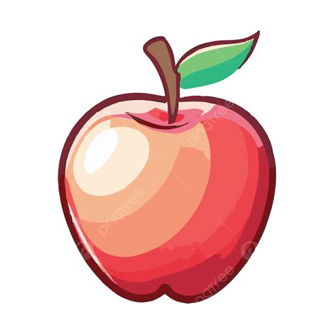 Apple Vector Illustration Apple Vector Apple Fruits PNG And Vector