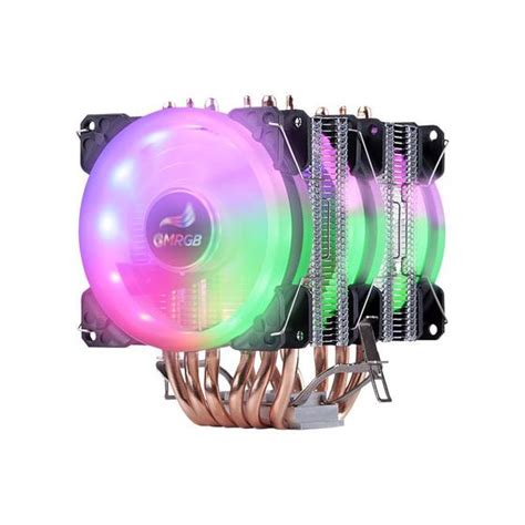 Air Cooler Rgb Para Processador Intel Amd 3 Ventoinhas Cpu Gmrgb Peças Para Computador E