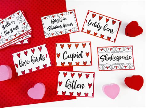 Valentine's Day Charades Printables (Perfect for a Zoom Get Together ...