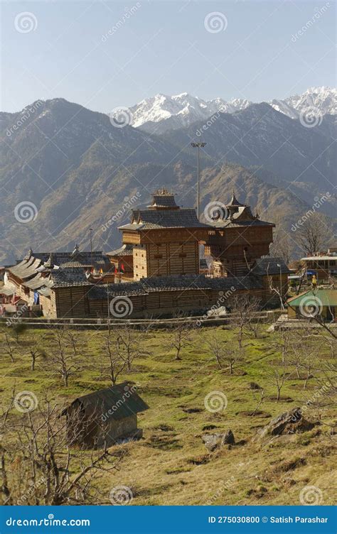 Himalayan Traditional Wooden Hindu Temple Of Bhima Kali Goddess In