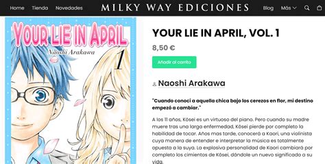 Your Lie In April Shigatsu Wa Kimi No Uso D Nde Y C Mo Leer El Manga