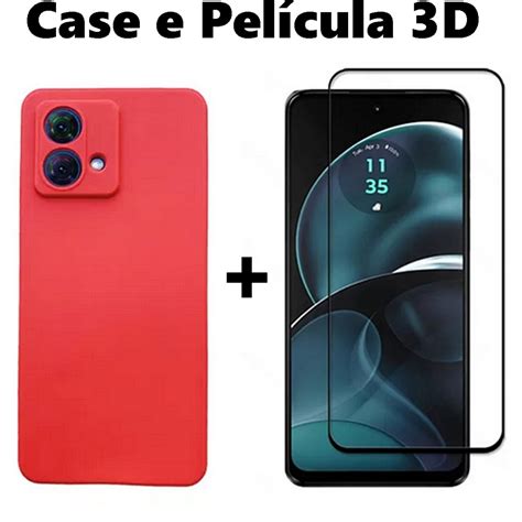 Capa Capinha Silicone Aveludada Motorola Edge Neo Case E Pel Cula D