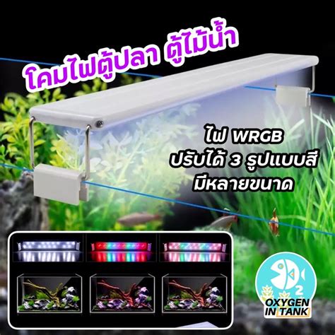 โคมไฟตปลา ตไมนำ หลอด LED WRGB แบรนด ROXIN มหลายขนาดความยาว ให