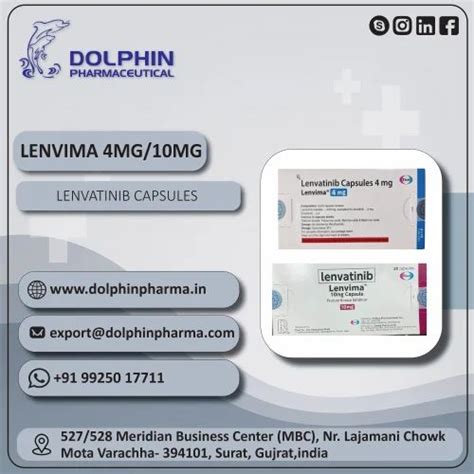 Lenvatinib Capsules 4mg Lenvima EISAI At 11199 Box In Surat ID