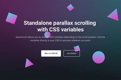 Parallax Scrolling With Css Variables Basicscroll