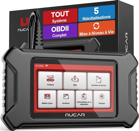 Mucar OBD II Diagnostic Français 2023 Nouvelle CS99 Valise Diagnostic