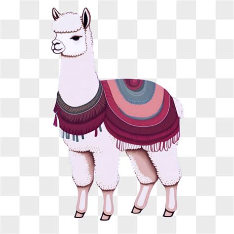 Descarga Alpaca Con Bufanda Rosa Y Morada Pngs En L Nea Creative Fabrica