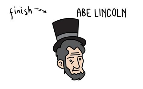 How To Draw Abe Lincoln Rainbow Printables