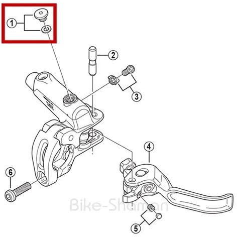 SHIMANO ENTLÜFTUNGSSCHRAUBE O Ring für Alivio BL M445 Acera BL M396