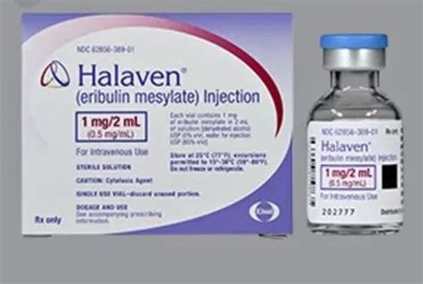 Halaven Mg Inj Eribulin Mesylate Treatment Metastatic Breast Cancer