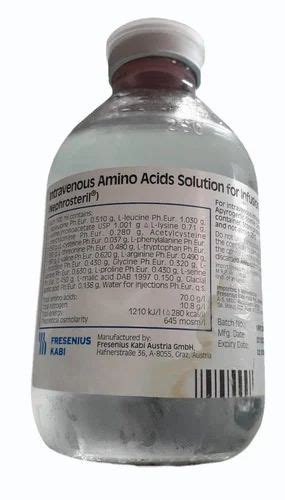 Bio Tech Grade 250ml Nephrosteril Intravenous Amino Acids Solution At