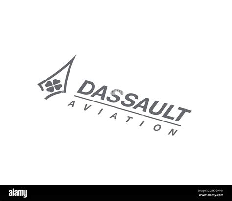 Dassault Aviation Rotated Logo White Background B Stock Photo Alamy