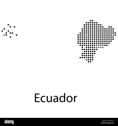 High Detailed Vector Map Ecuador Vector Illustration Stock Vector