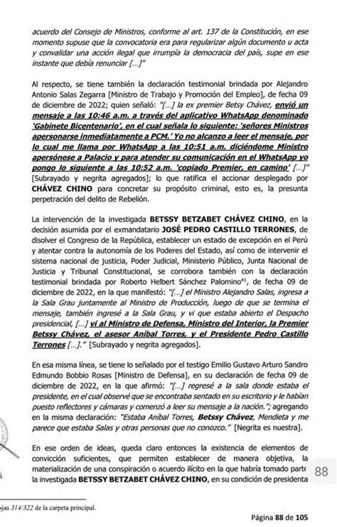 Fiscal De La Nación Presentó Denuncia Constitucional Contra Pedro