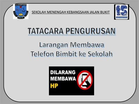 larangan membawa telefon bimbit  sekolah waniebestari flip