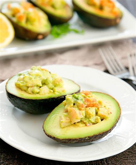 Baked Shrimp Stuffed Avocados Kirbie S Cravings