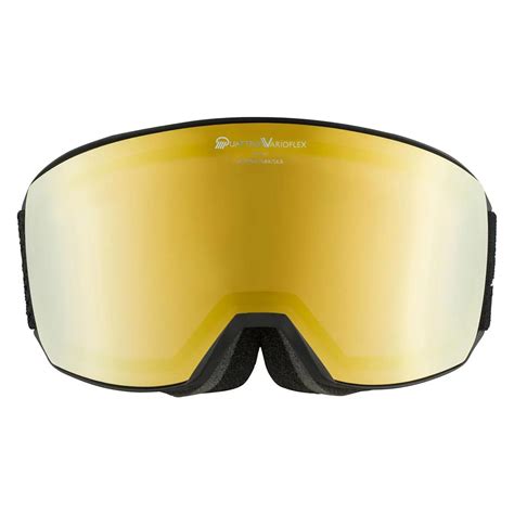 Маска горнолыжная ALPINA Nakiska Qv Black Matt/Qv Gold S2 – купить по ...