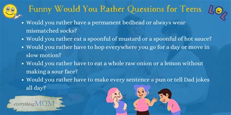 Would You Rather Questions For Teens A Fun Game To Play Everythingmom