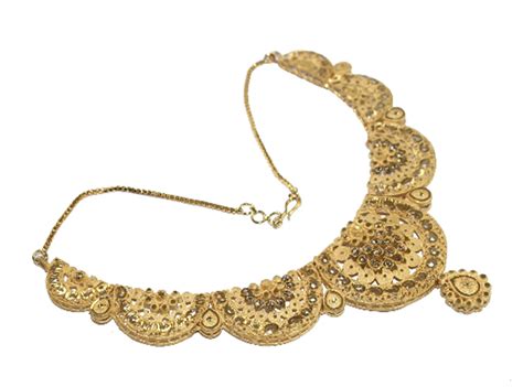 22kt Gold Plated Dubai Style Designer Necklace Set T For Etsy